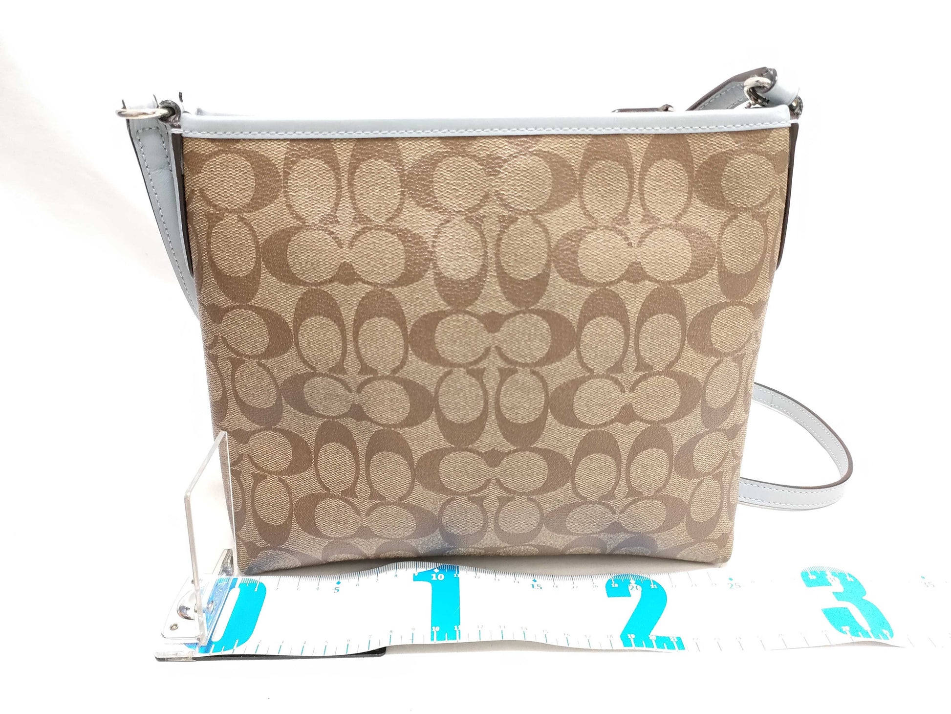 COACH Signature PVC Canvas Bag and Pouch Set Shoulder Bag