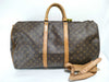LOUIS VUITTON Monogram Keepall Bandouliere 55 Boston Bag