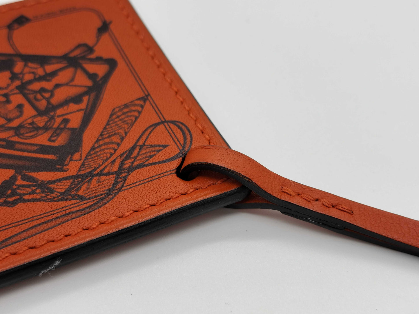 HERMES Carrena No Brid de Gala Leather Charm Key Case/Key Holder