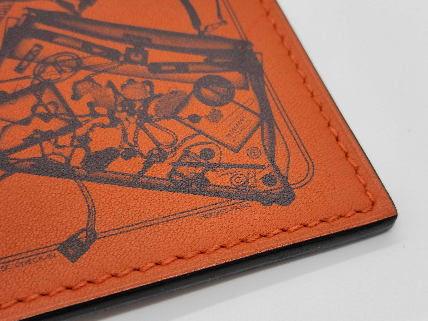HERMES Carrena No Brid de Gala Leather Charm Key Case/Key Holder