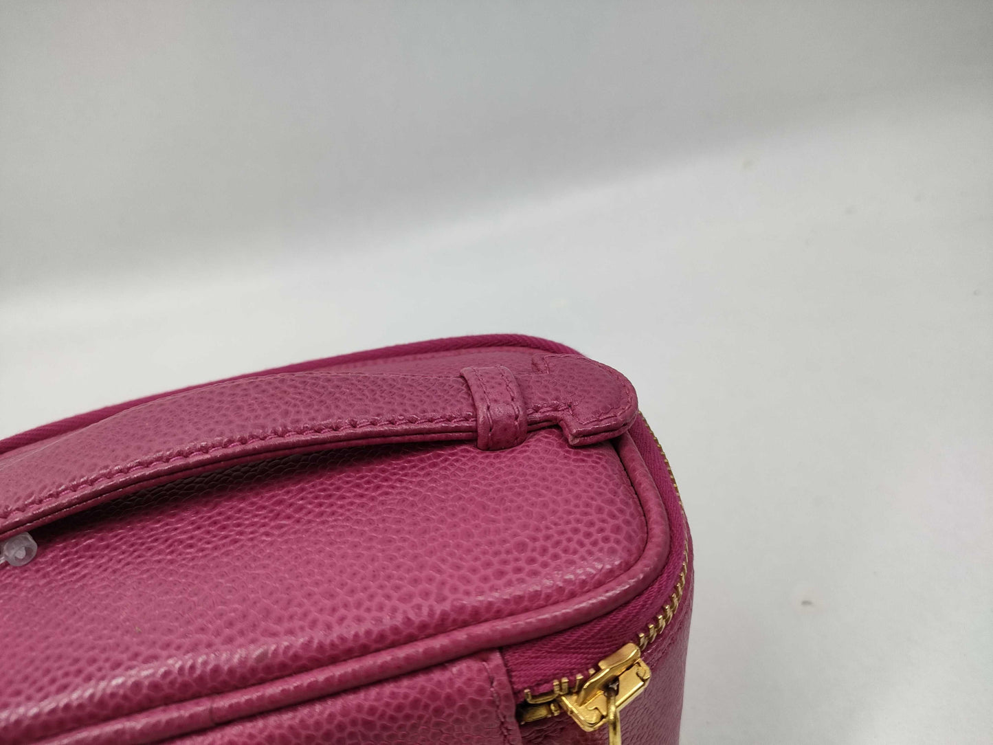 CHANEL Caviar Skin Mini Vanity Pouch with Mirror