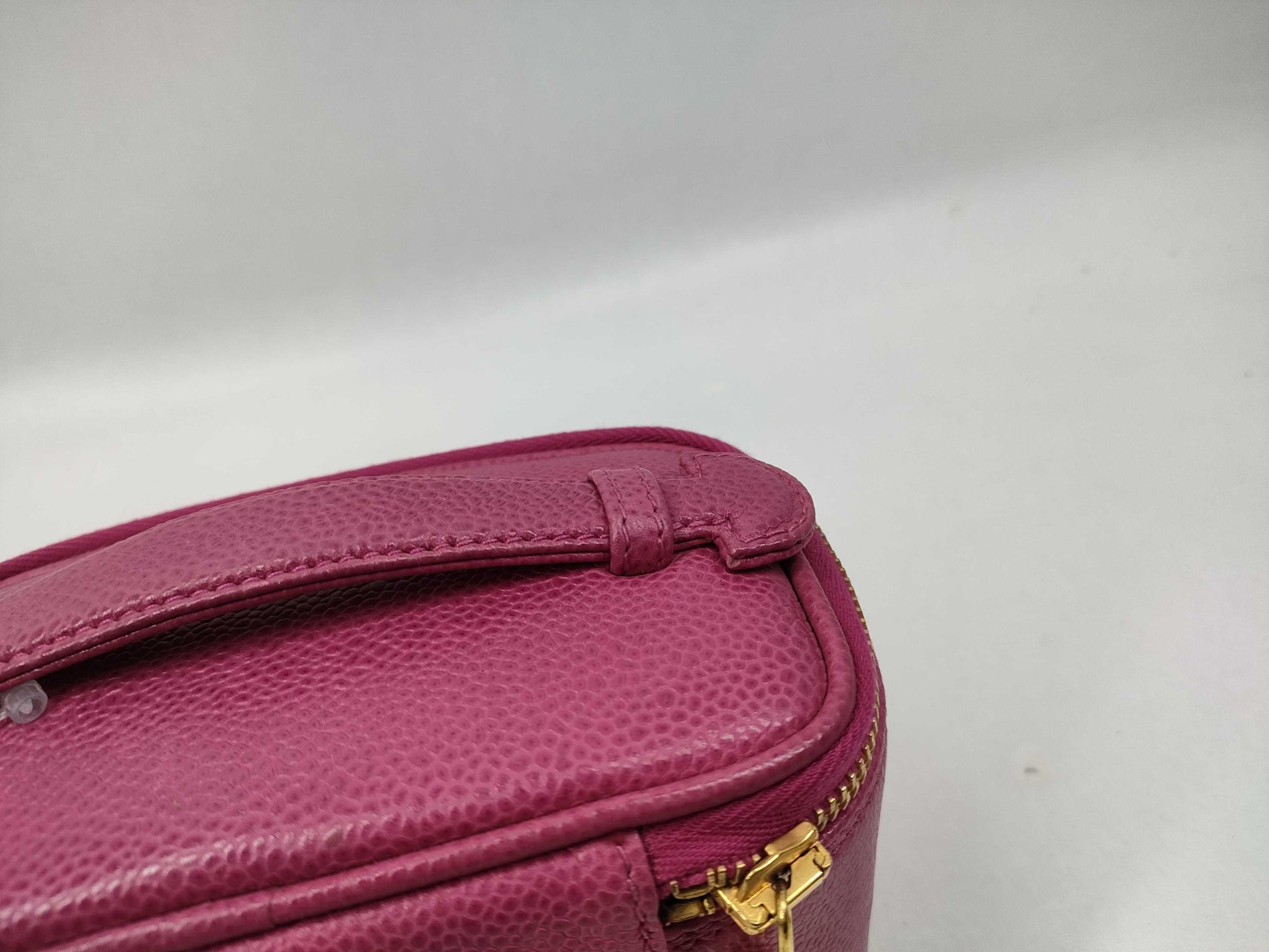 CHANEL Caviar Skin Mini Vanity Pouch with Mirror