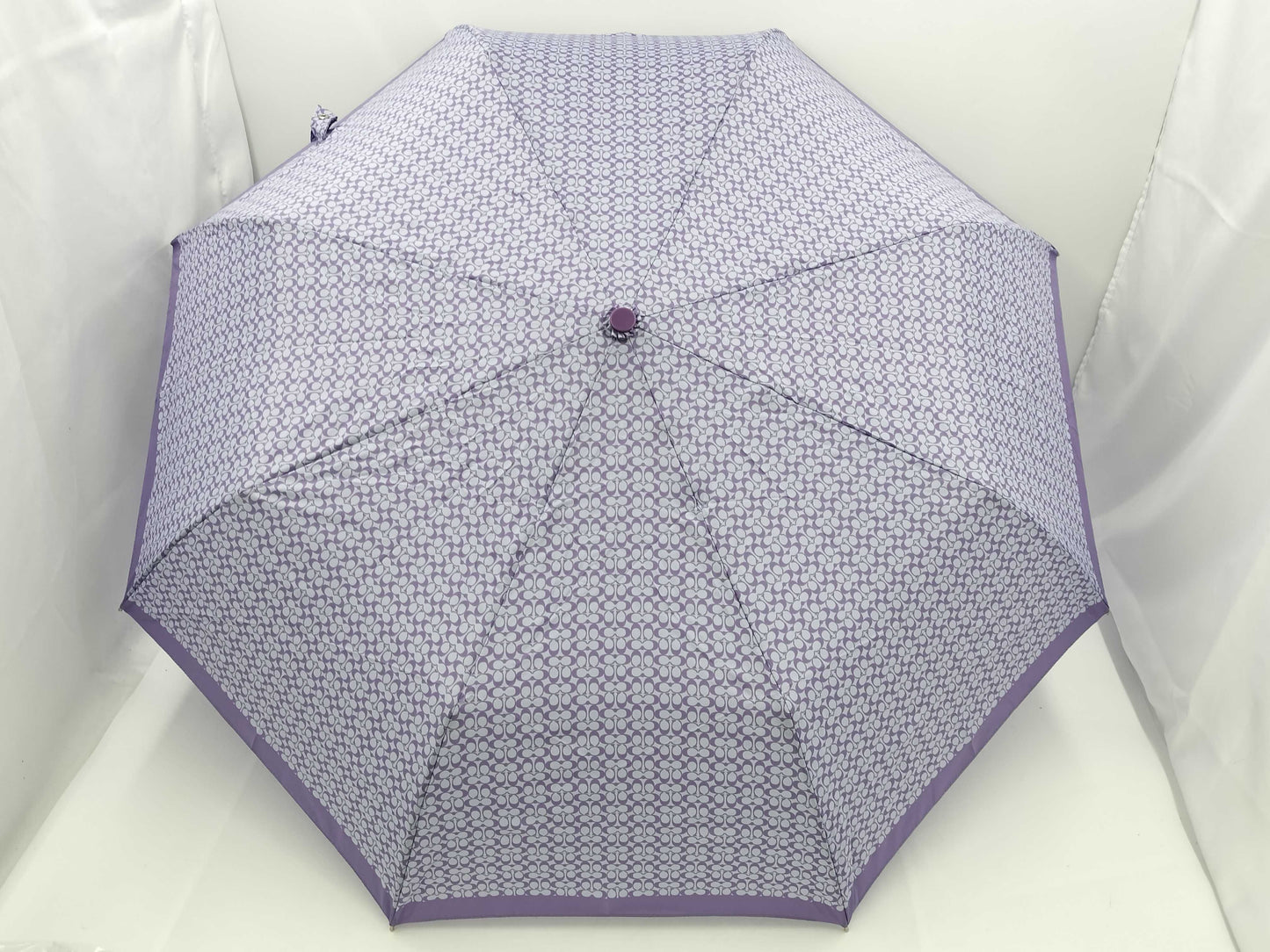 COACH Folding Umbrella with Tag Umbrella Umbrella