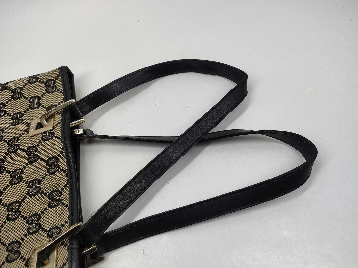 GUCCI GG Canvas Canvas/Leather Tote Bag