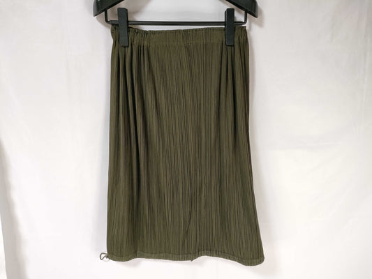 ISSEY MIYAKE Pleats Please/Skirt/Khaki Skirt