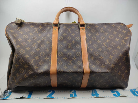 LOUIS VUITTON Monogram M41424 Keepall 55 Boston Bag
