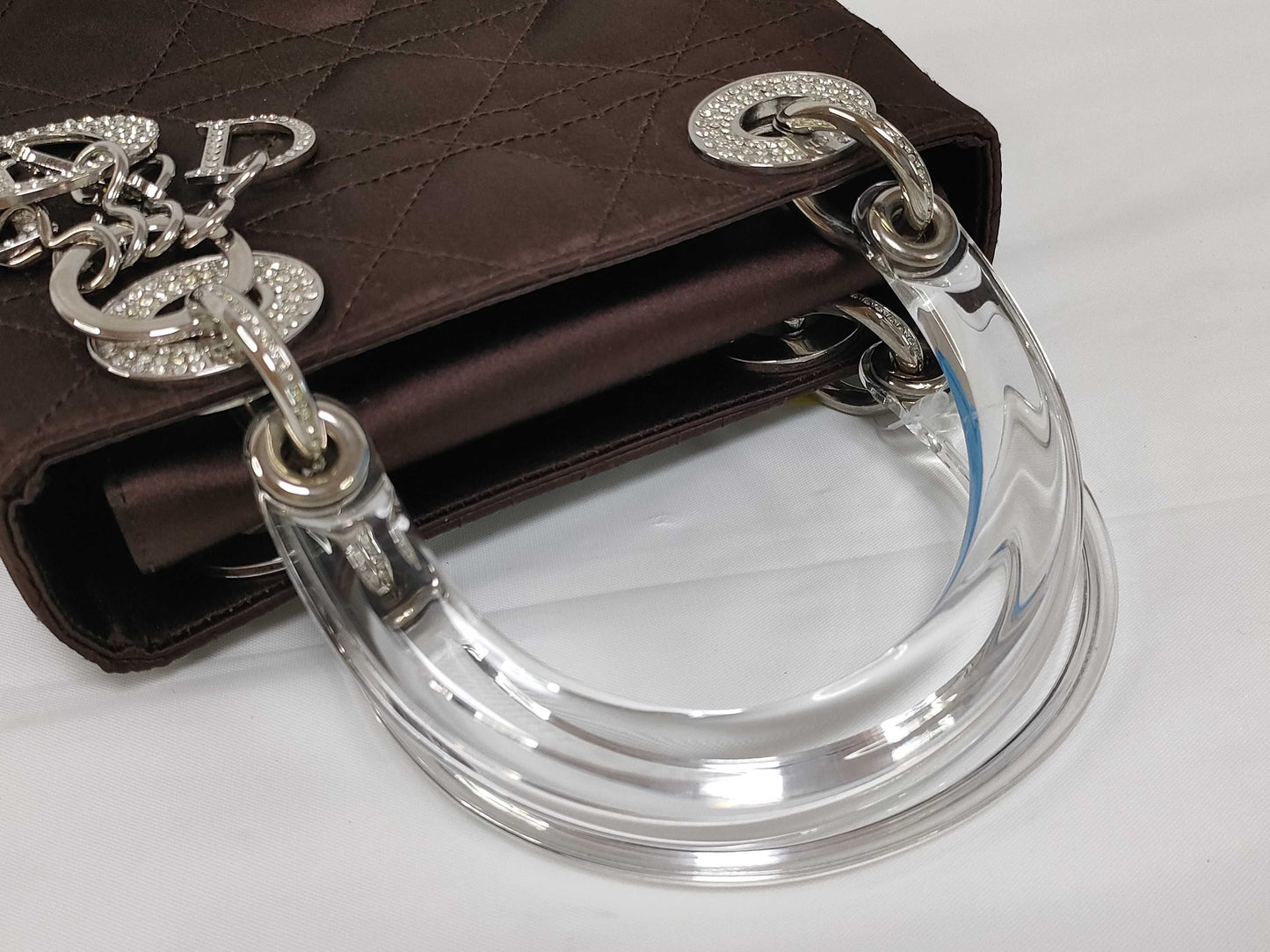 Dior Lady Dior Rhinestone/Mini Handbag
