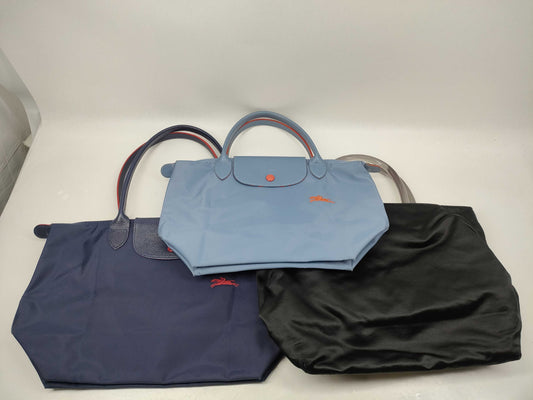 PRADA nylon plastic handbag / Longchamp two-piece handbag
