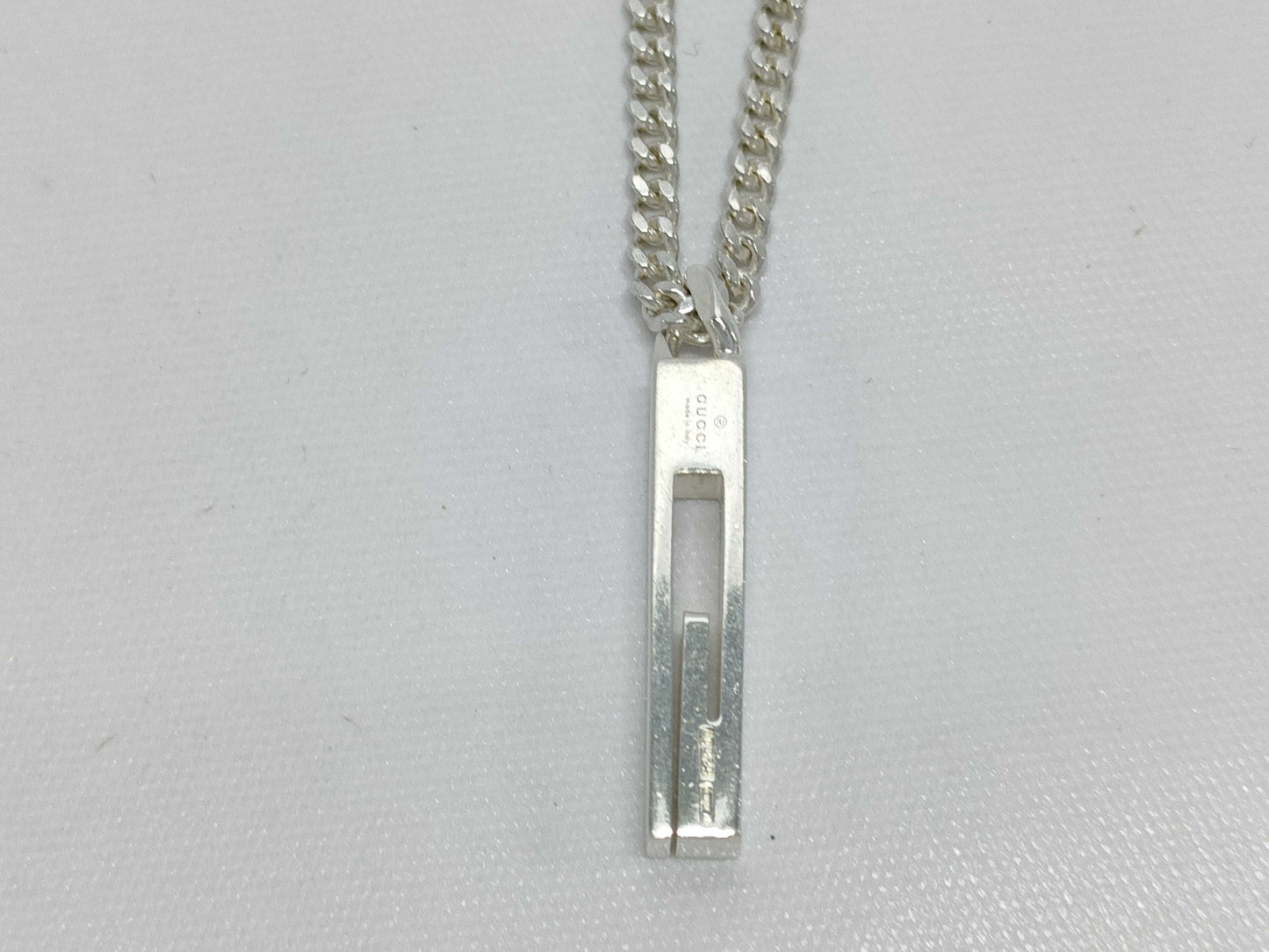 GUCCI G logo necklace 925 necklace