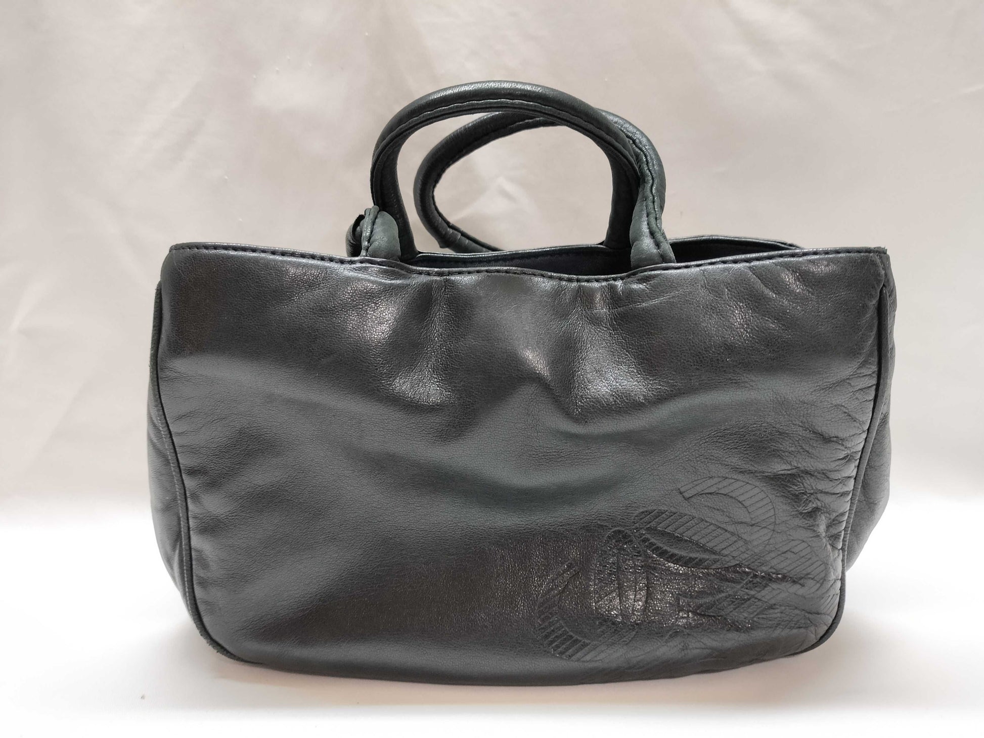 LOEWE Nappa Leather Anagram Tote Shoulder Bag