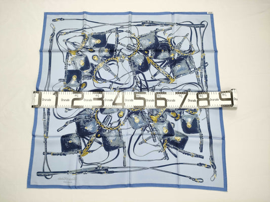 HERMES Carre Carre 90/Saddlery Low-Quality Scarf