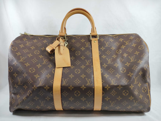 LOUIS VUITTON Monogram Keepall 50 Boston Bag