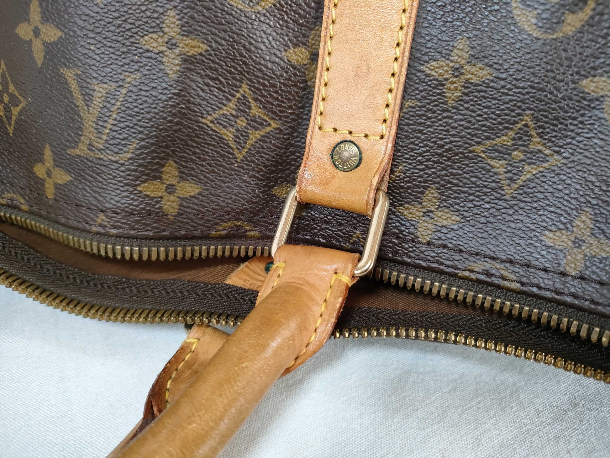 LOUIS VUITTON Monogram M41412 Keepall Bandouliere 60 Boston Bag