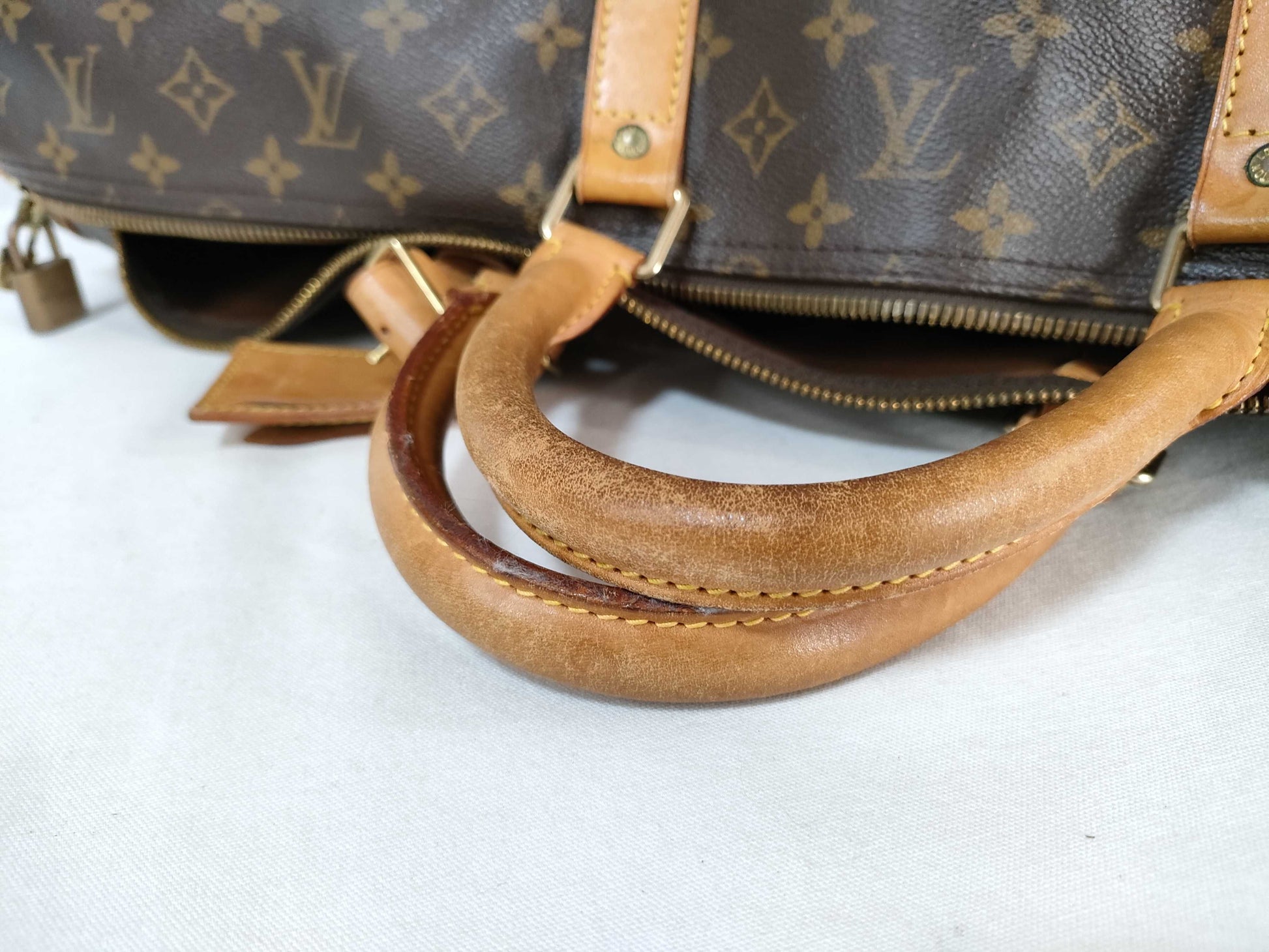 LOUIS VUITTON Monogram M41412 Keepall Bandouliere 60 Boston Bag