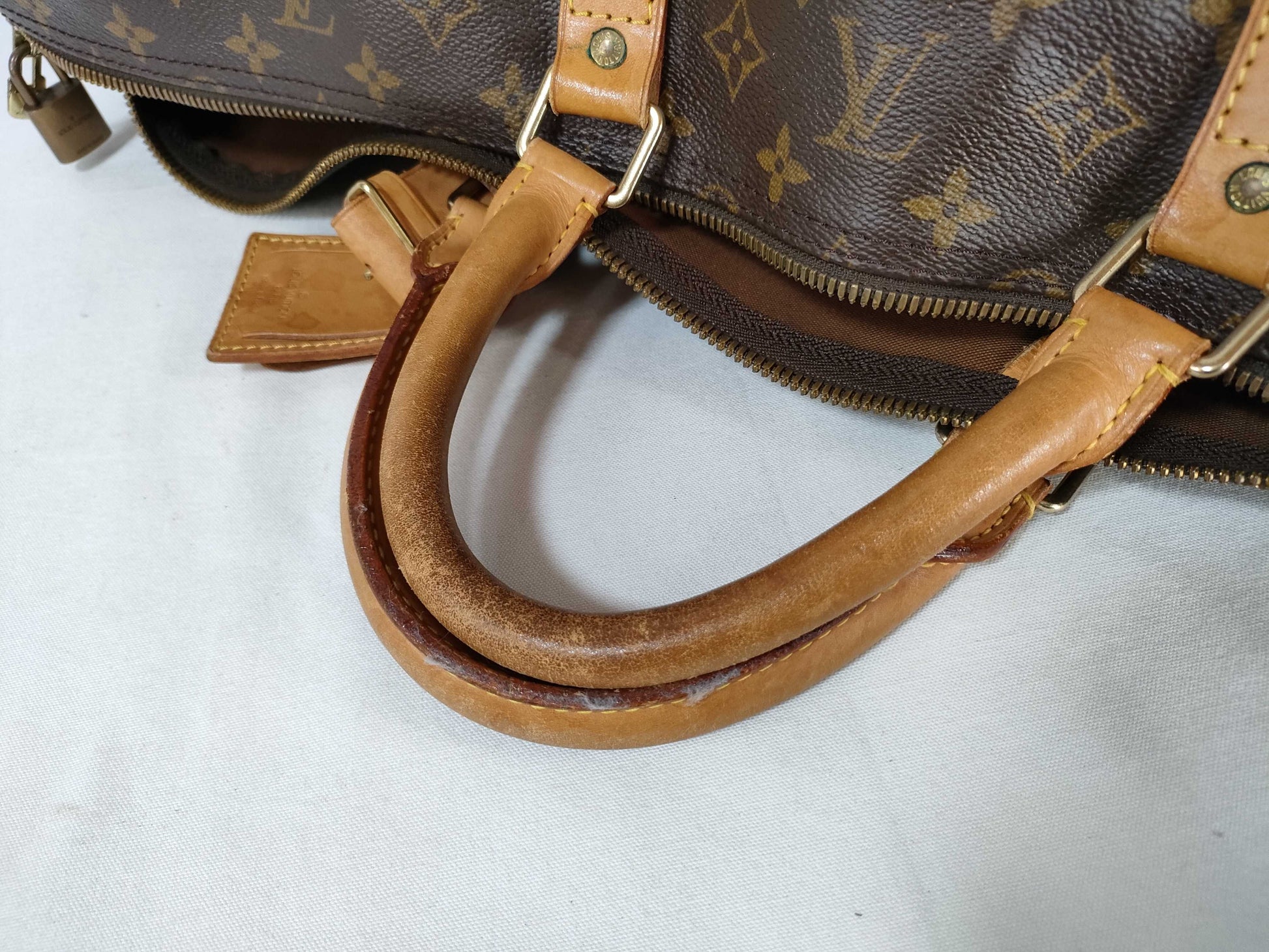 LOUIS VUITTON Monogram M41412 Keepall Bandouliere 60 Boston Bag