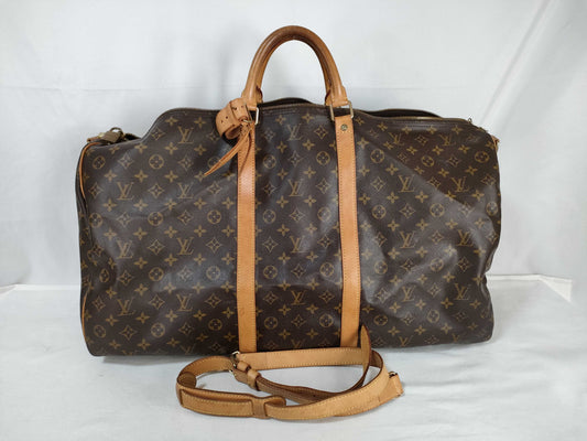 LOUIS VUITTON Monogram M41412 Keepall Bandouliere 60 Boston Bag