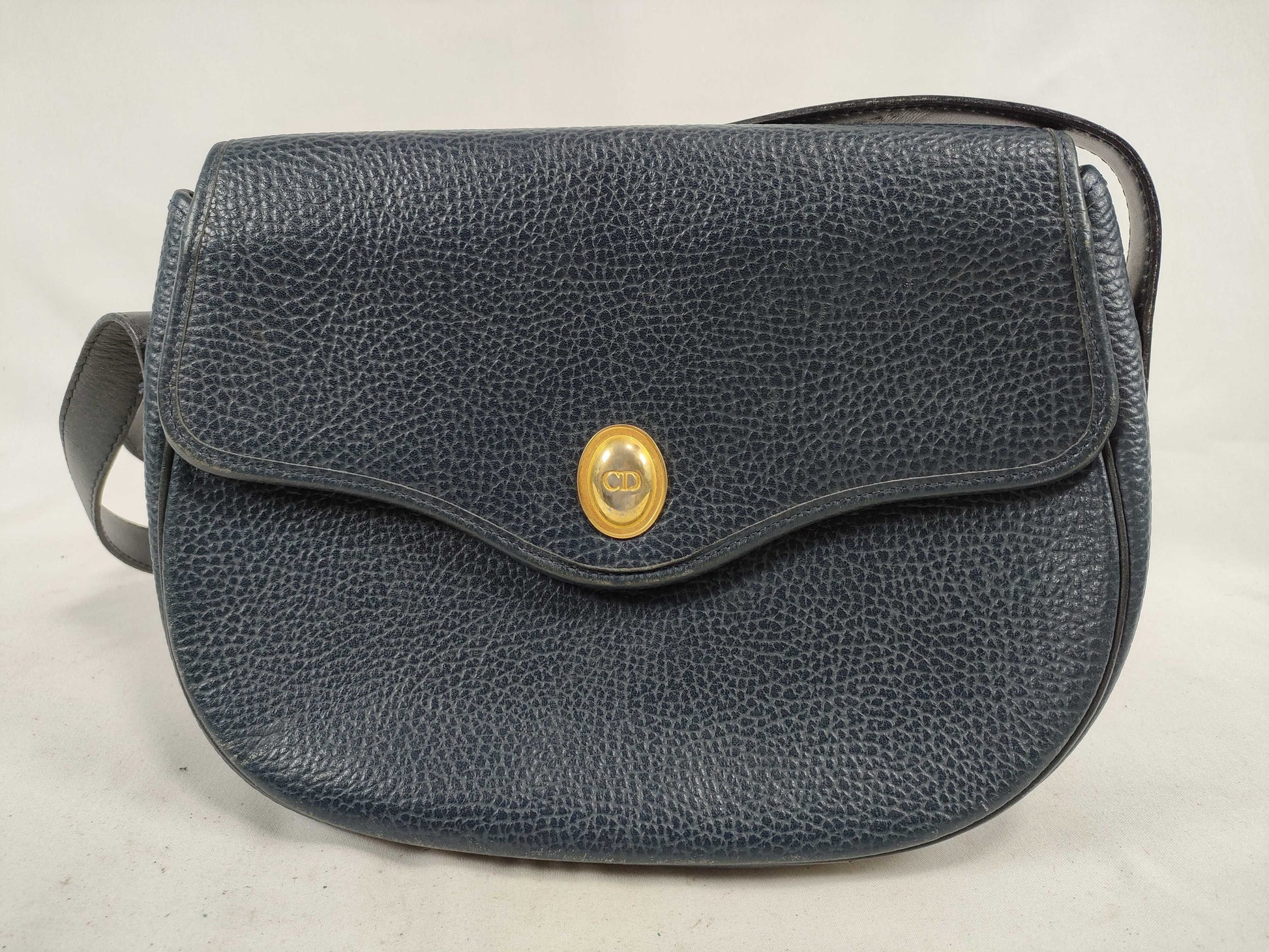 Dior Leather CD Logo Shoulder Bag