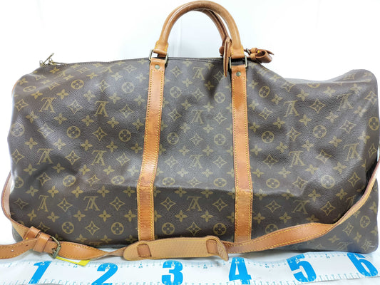 LOUIS VUITTON Monogram M41412 Keepall Bandouliere 60 Boston Bag
