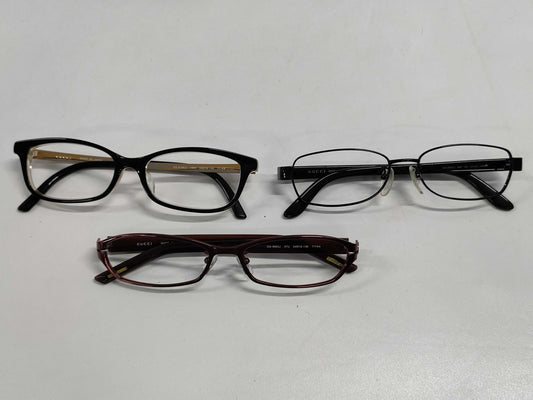 GUCCI 3-piece eyeglasses set Sunglasses and eyeglasses
