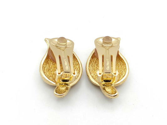 Dior gold earrings