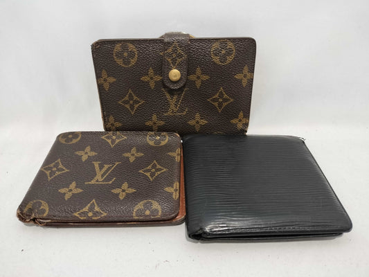 LOUIS VUITTON Monogram Epi Wallet*3 Wallet
