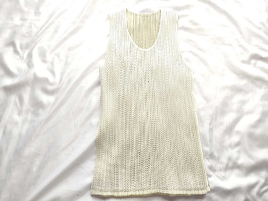ISSEY MIYAKE Pleats Please Top, Ivory