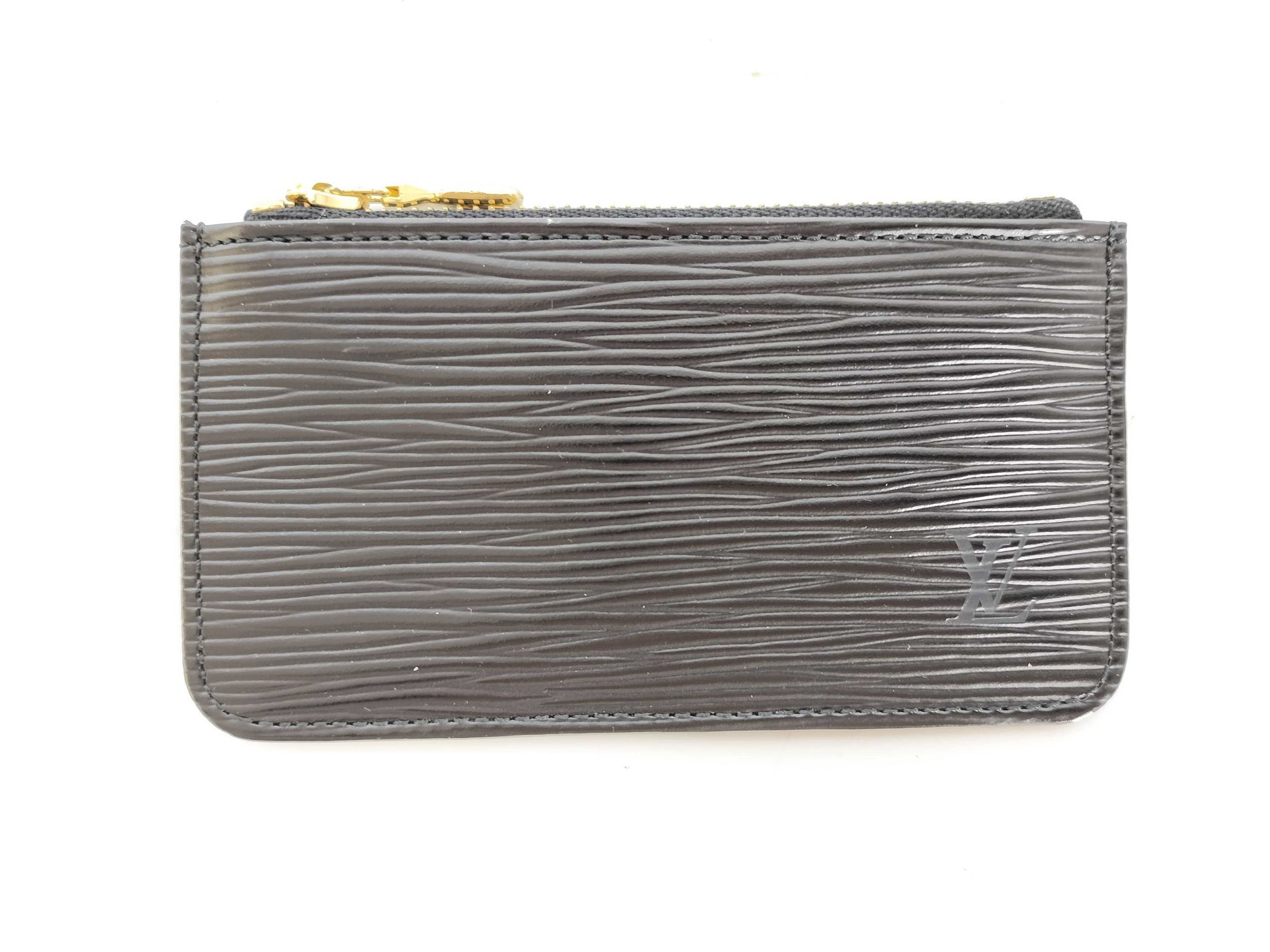 LOUIS VUITTON Epi Pochette Cle Noir Wallet