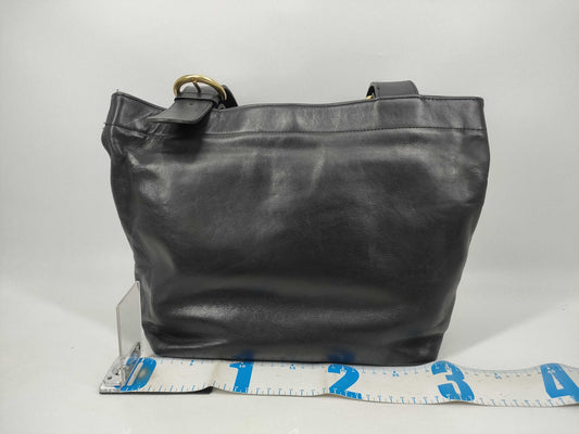 COACH COACH Old Coach Leather Bag Black Tote Bag