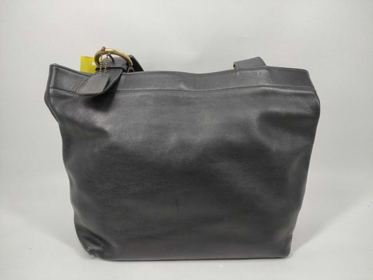 COACH COACH Old Coach Leather Bag Black Tote Bag