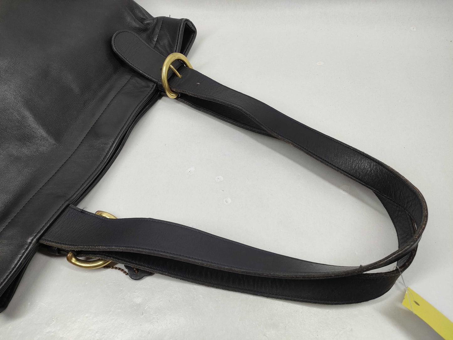 COACH COACH Old Coach Leather Bag Black Tote Bag