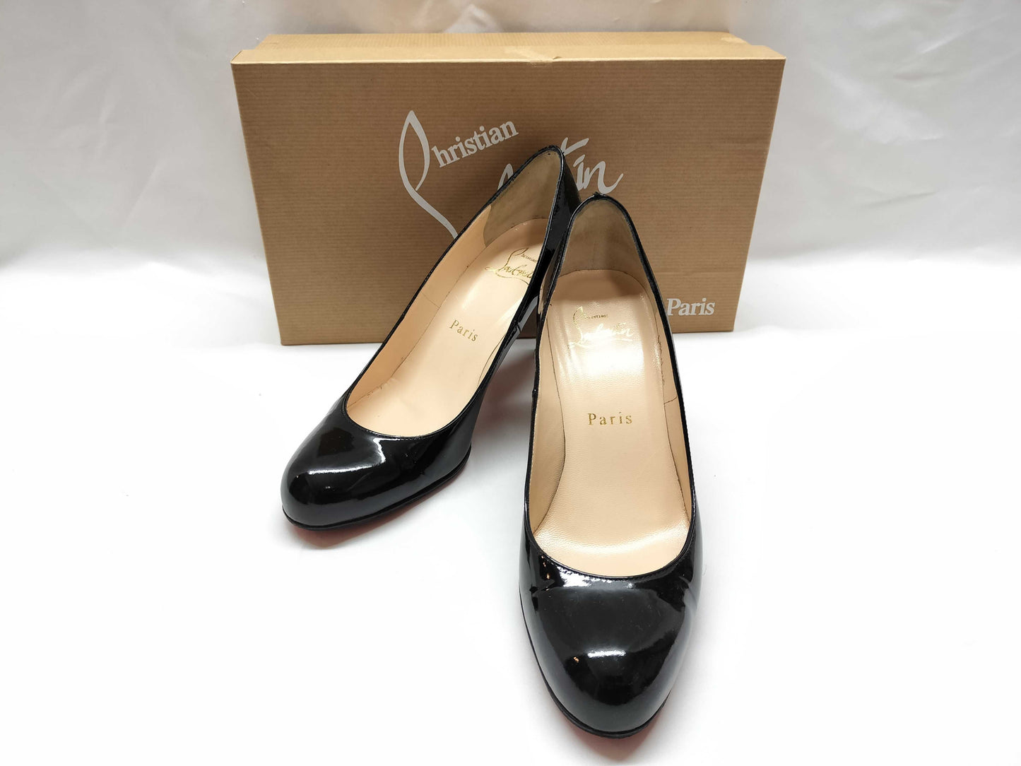 Christian Louboutin heeled patent leather pumps