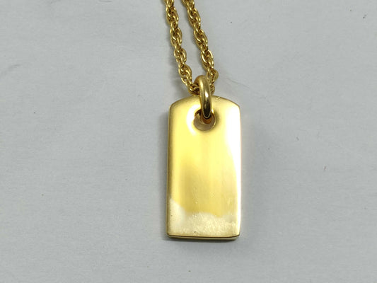 Dior logo accessory gold necklace