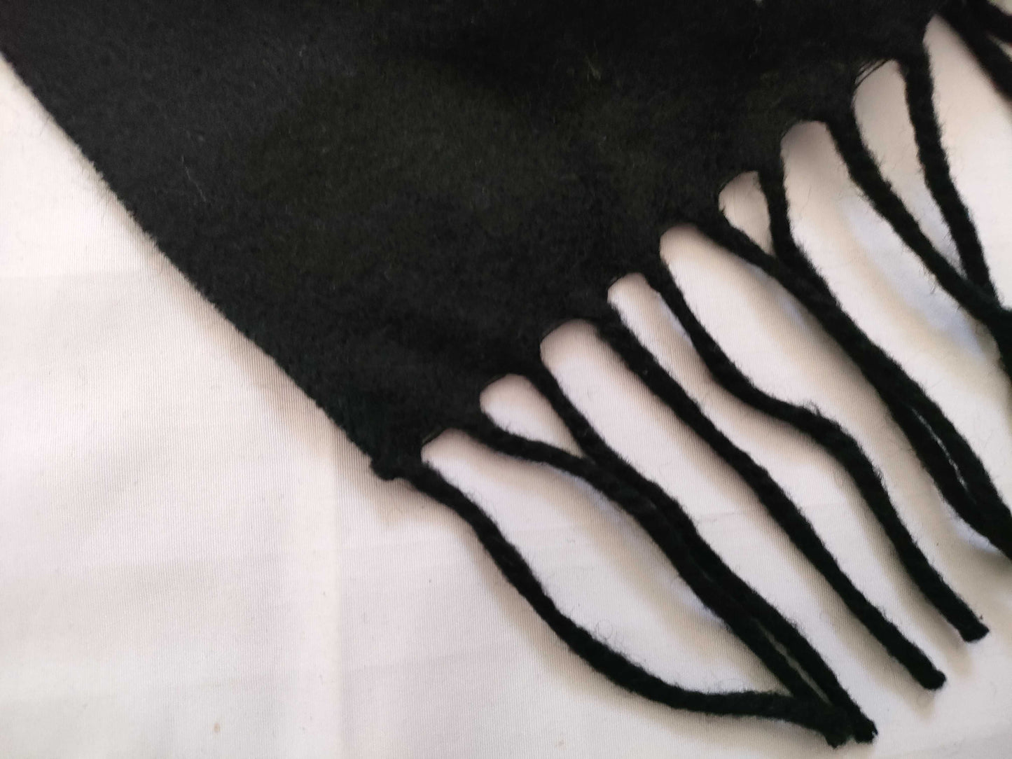 LOUIS VUITTON Cashmere Logo Scarf Black Other Accessories