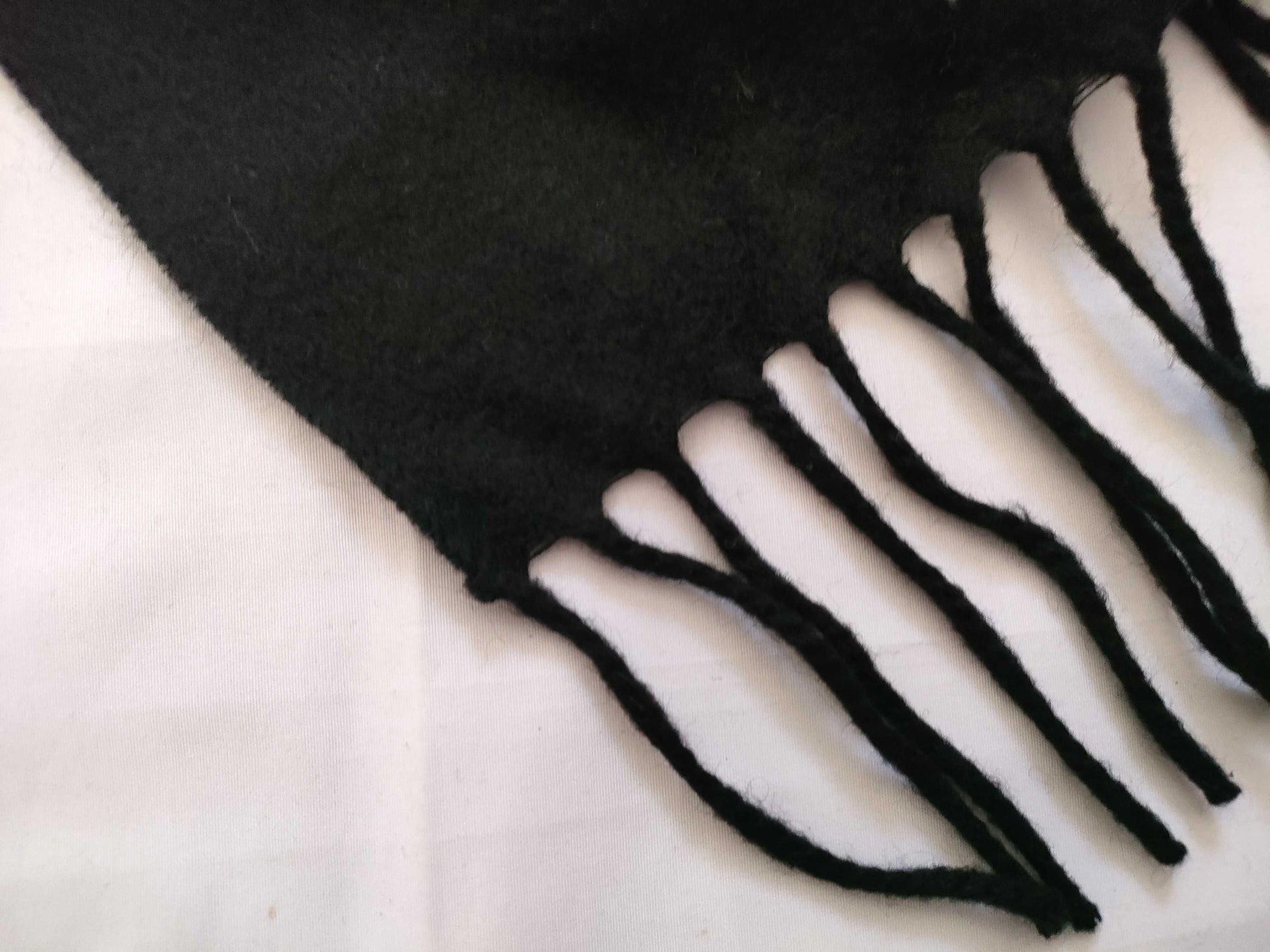 LOUIS VUITTON Cashmere Logo Scarf Black Other Accessories