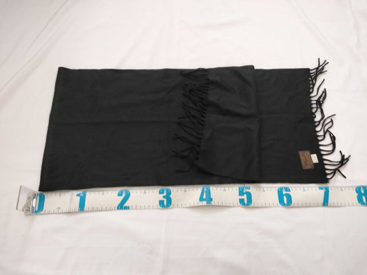 LOUIS VUITTON Cashmere Logo Scarf Black Other Accessories