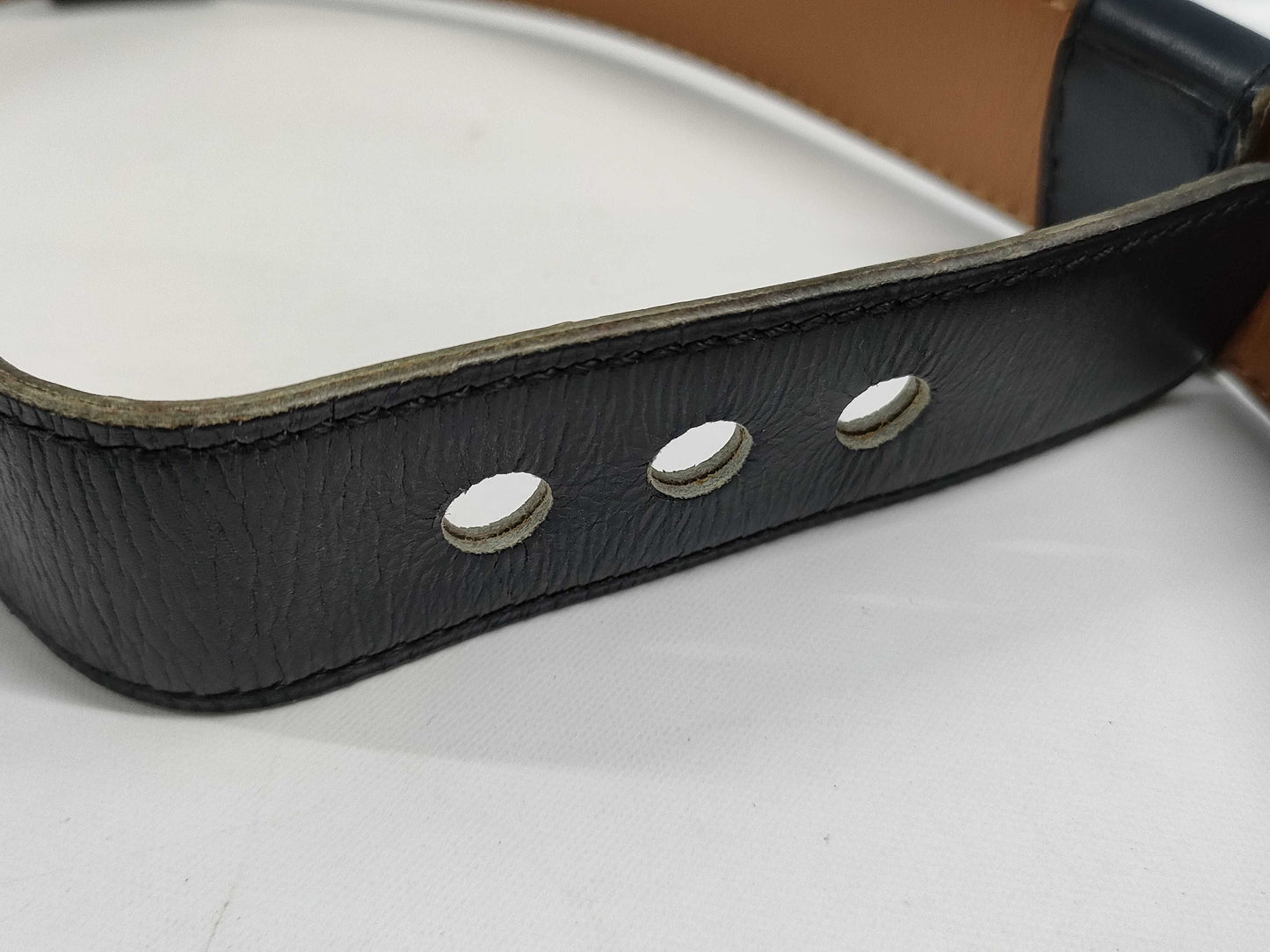 HERMES H buckle 〇J engraved belt