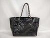 CHANEL Patent Leather/Triple Coco/Tote Bag