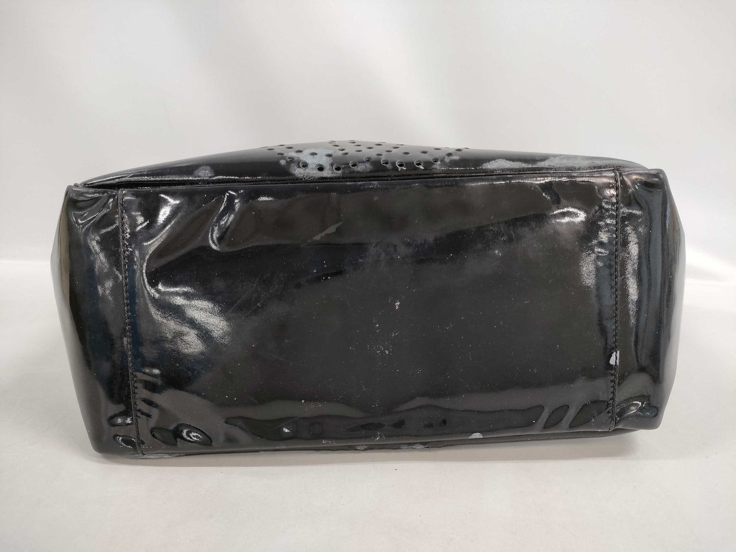 CHANEL Patent Leather/Triple Coco/Tote Bag