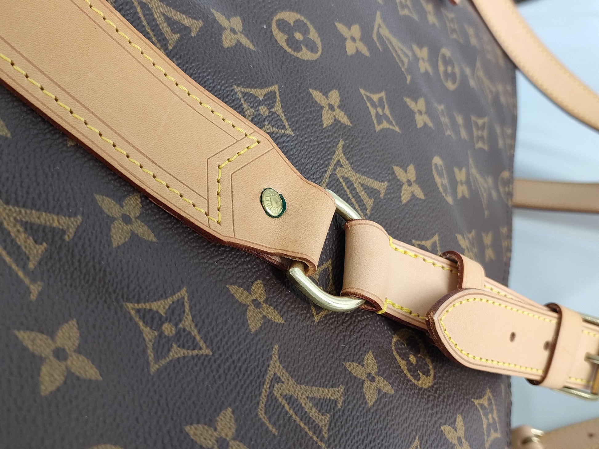 LOUIS VUITTON Monogram Sac Polochon Boston Bag