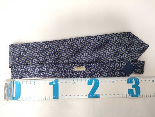 HERMES Blue Tie