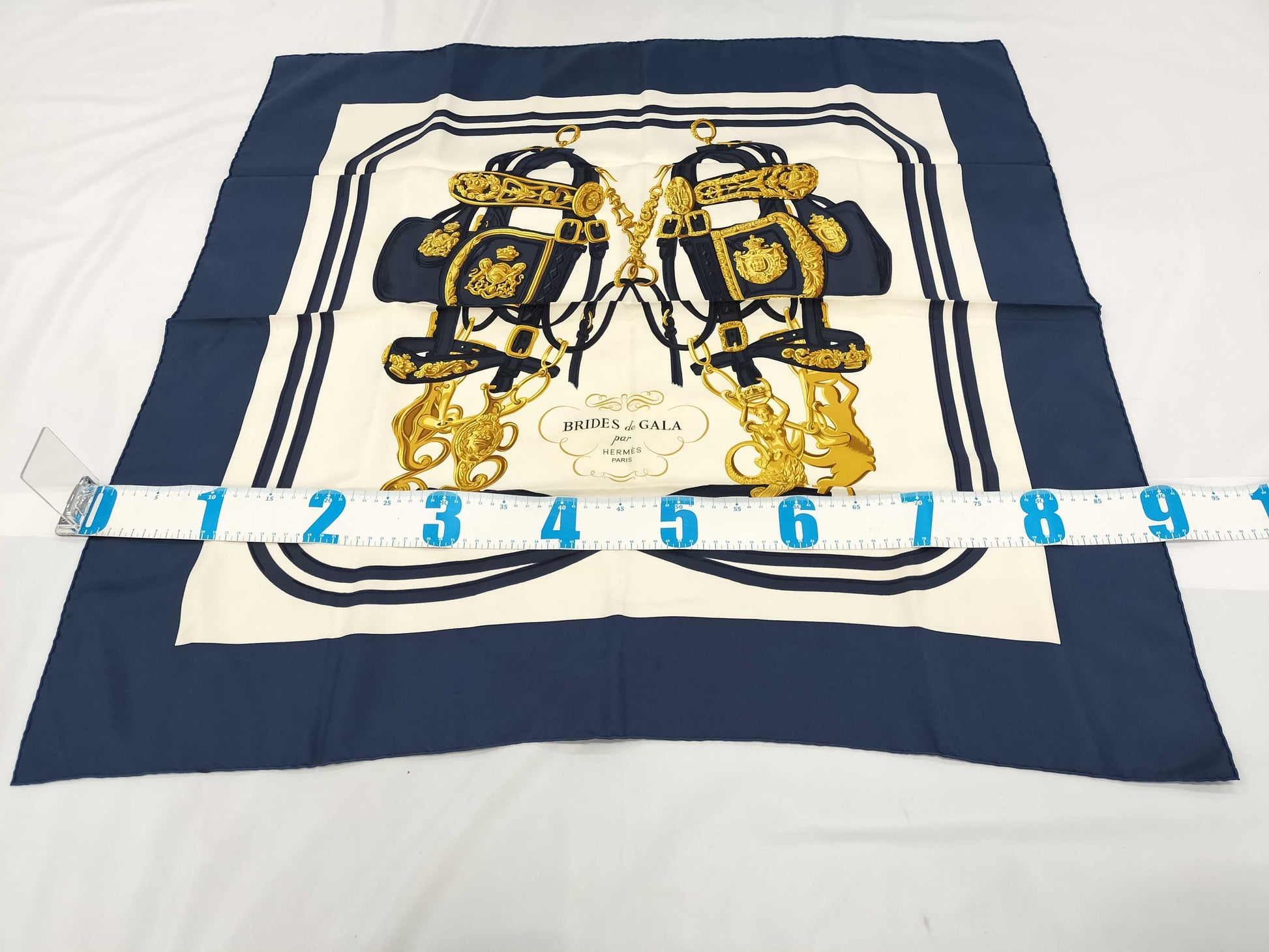 HERMES Carre Carre 90 BRIDESdeGALA Scarf Scarf