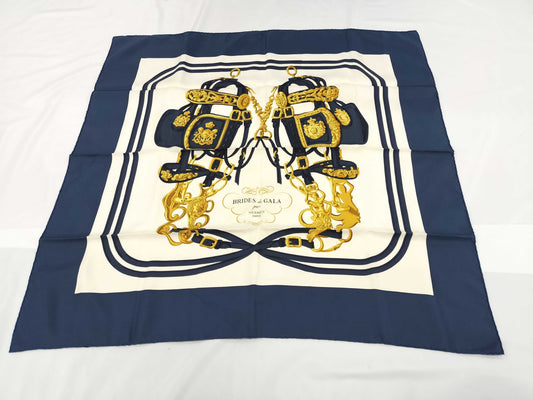 HERMES Carre Carre 90 BRIDESdeGALA Scarf Scarf