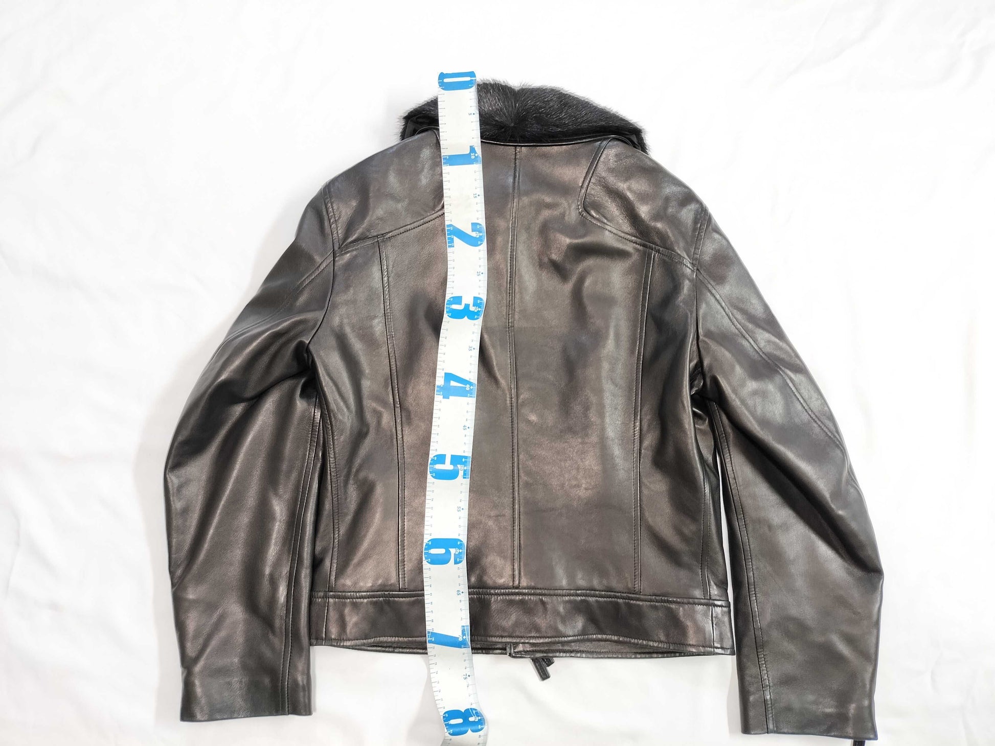 BALLY Lamb Jacket Men's Fur Neck Jacket