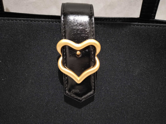 Yves Saint Laurent nylon enamel tote handbag