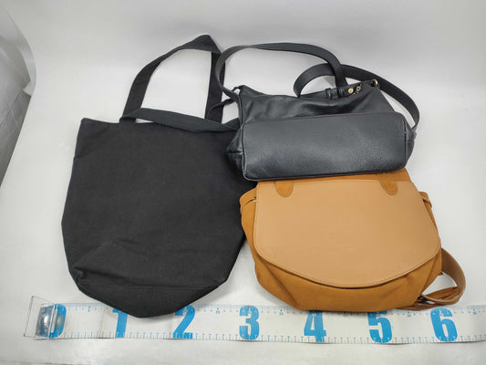 Yves Saint Laurent Logo Canvas Tote Seabike Loe Leather/Suede Shoulder Women's Bag Set Tote Bag