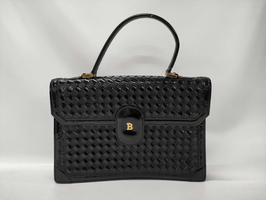 BALLY Intrecciato Handbag, Moderately Deteriorated
