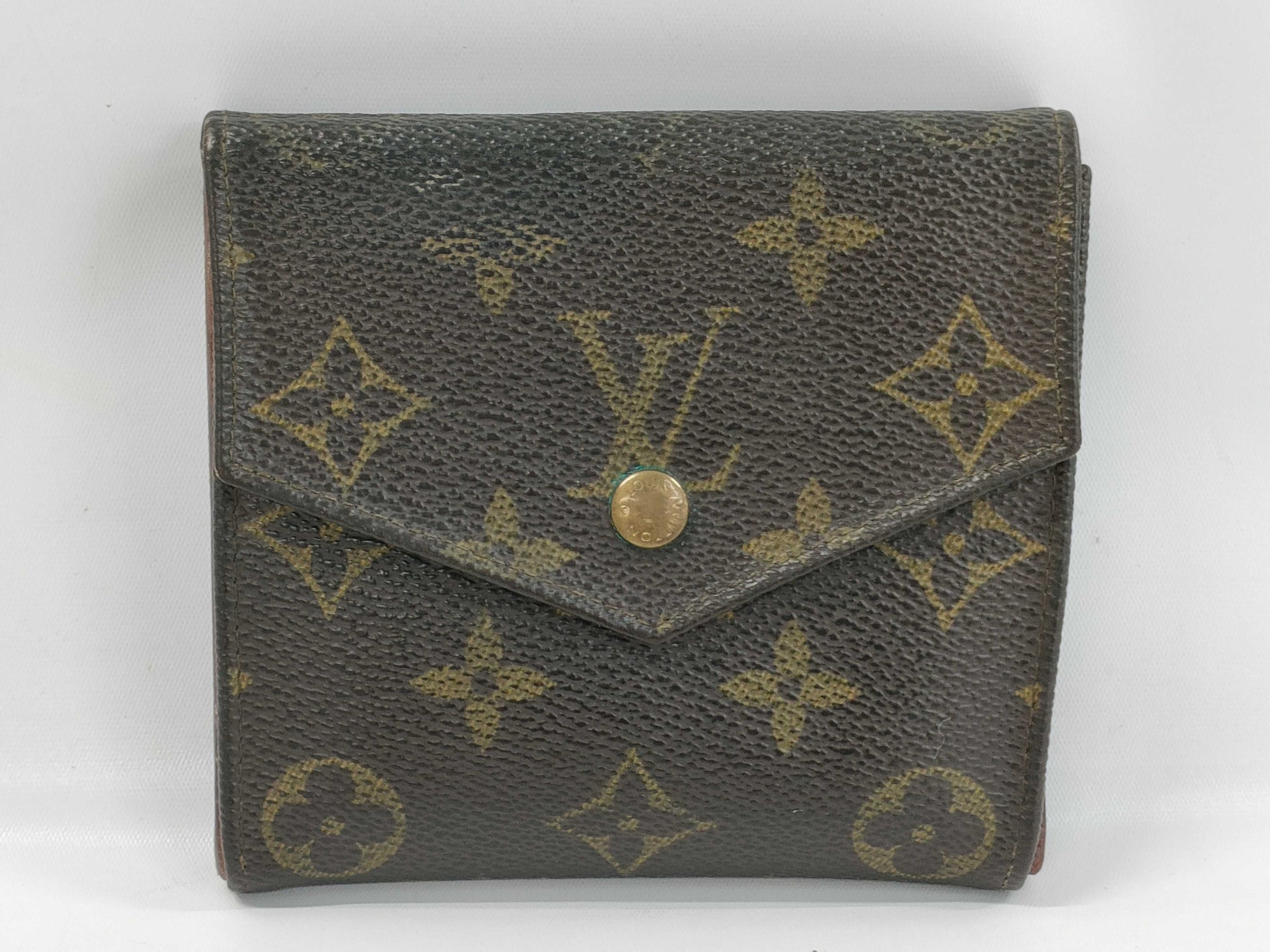 LOUIS VUITTON Monogram w-Hook Wallet Wallet