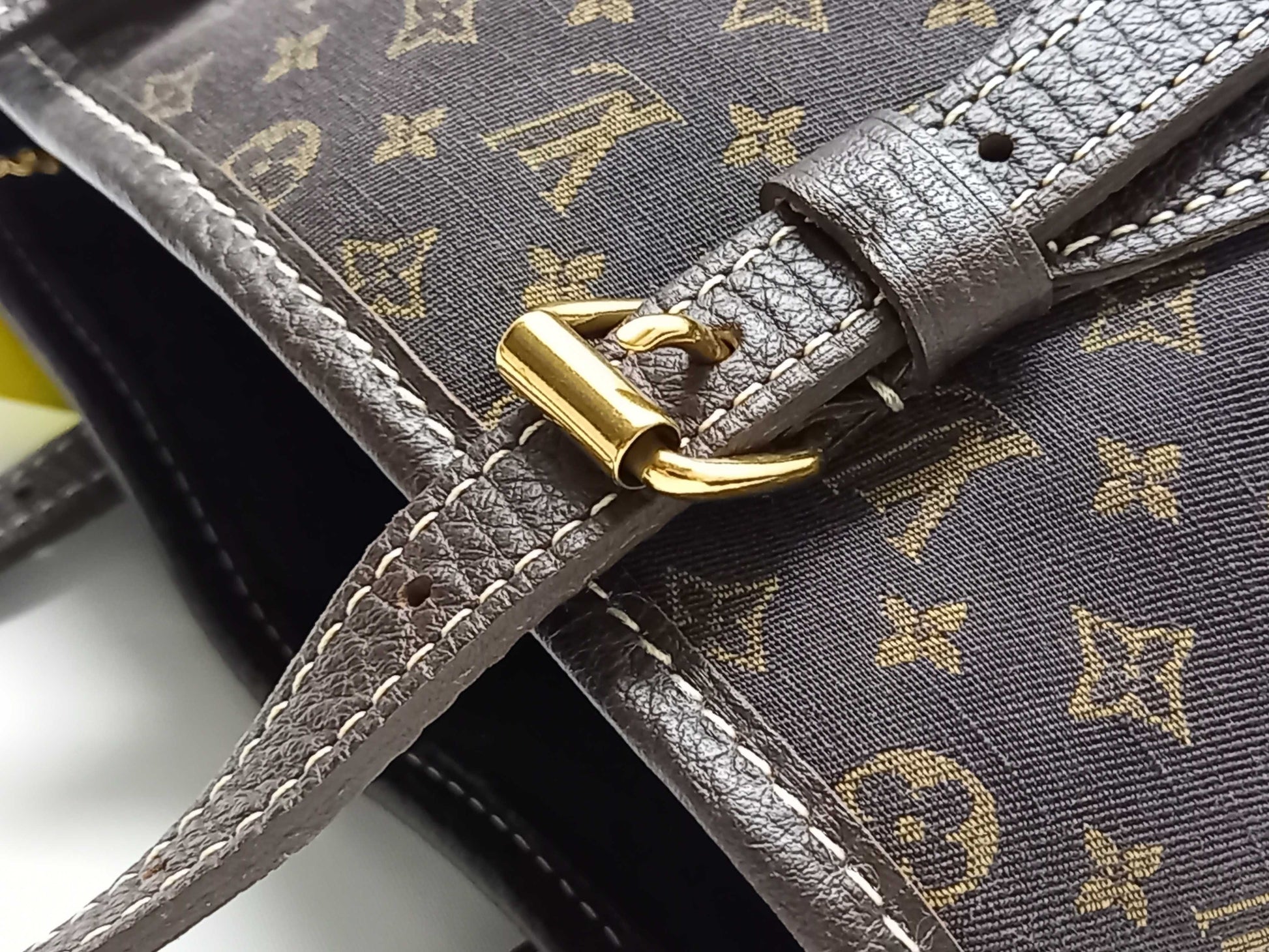 LOUIS VUITTON Monogram Minilan M95226 Bucket PM Tote Bag with Pouch