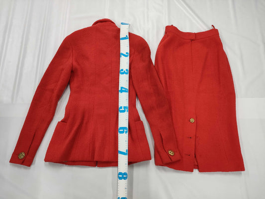 CHANEL Wool Long Skirt Suit Other Apparel