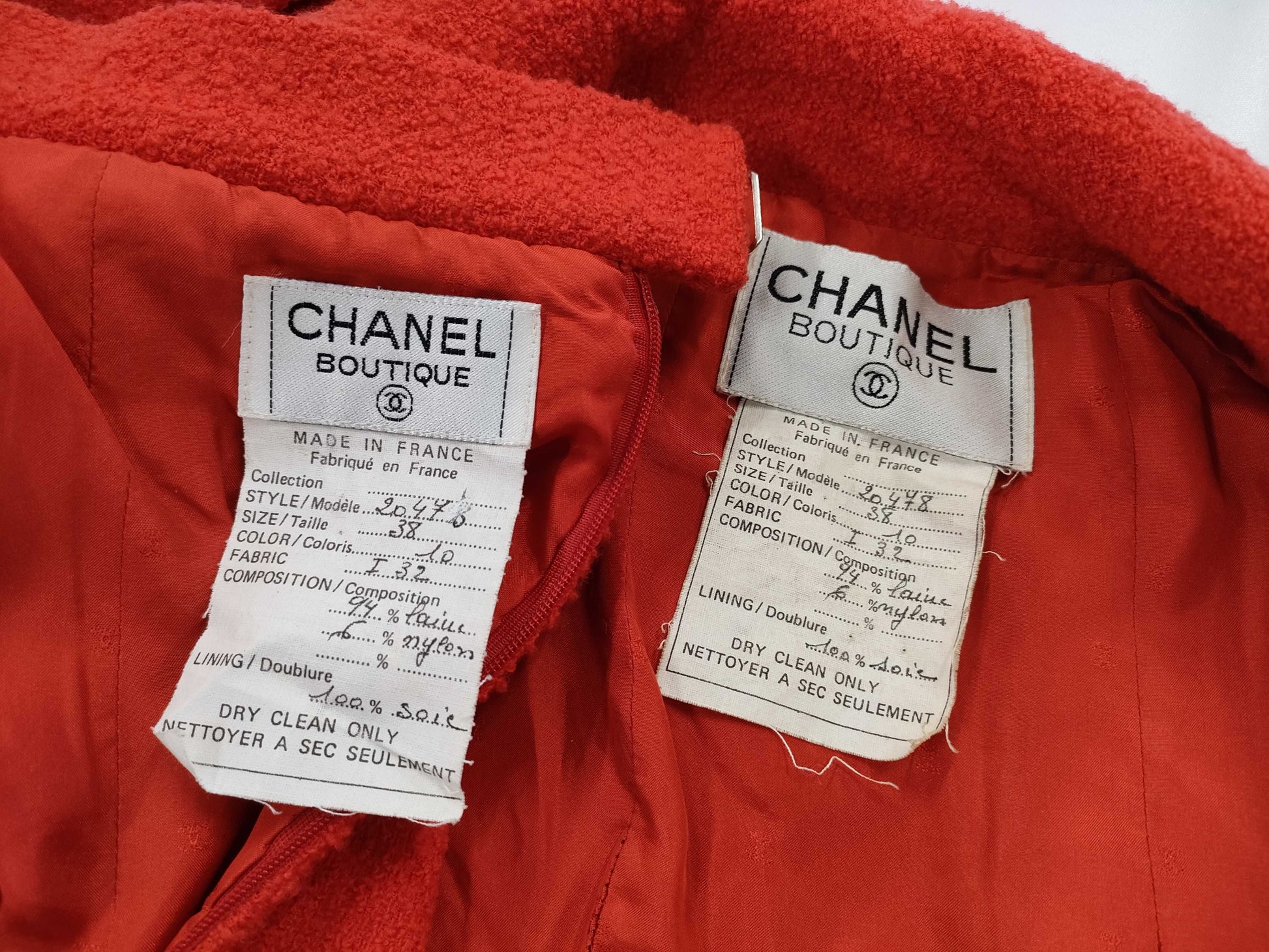 CHANEL Wool Long Skirt Suit Other Apparel